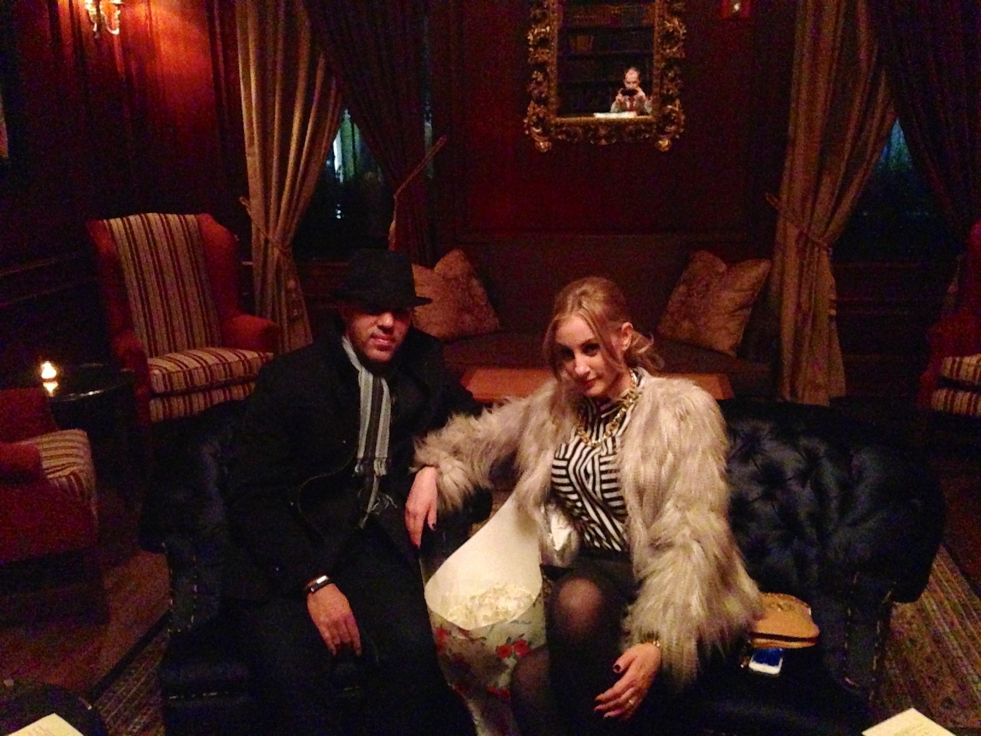 The William's lounge on opening night, New York, 2013.