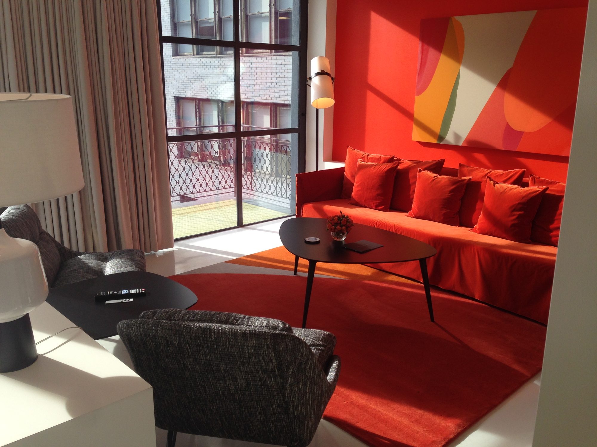 A finished guest suite at The William, New York, 2013.